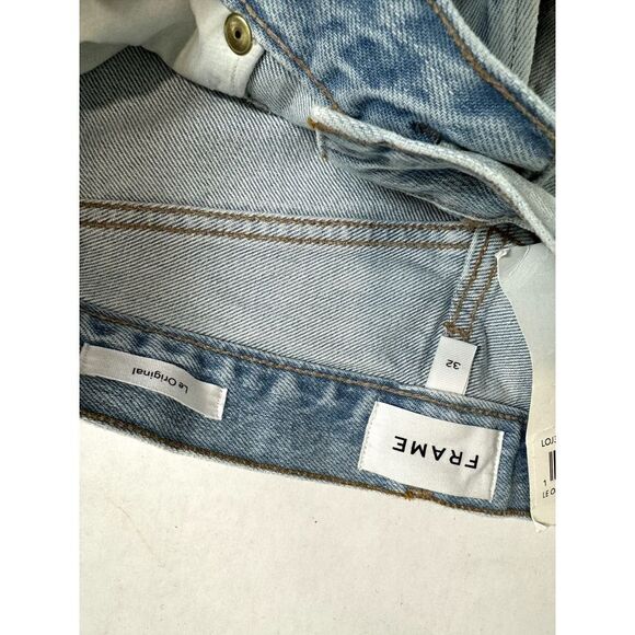 NWT Frame Le Original High Rise Straight Fit Jeans Distressed - Size 32 - Picture 8 of 10